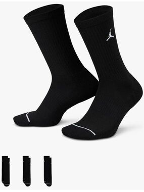 Jordan Black Crew Socks - Pack of 24